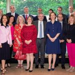 Aude Maio-Coliche, Jefa de delegacion de la Union Europea en Argentina, y embajadores de  los paises europeos en Buenos Aires, se reunen con el presidente electo Alberto Fernandez.
Palacio Duhau, Buenos Aires, 13 de noviembre de 2019. (Erika Villano)